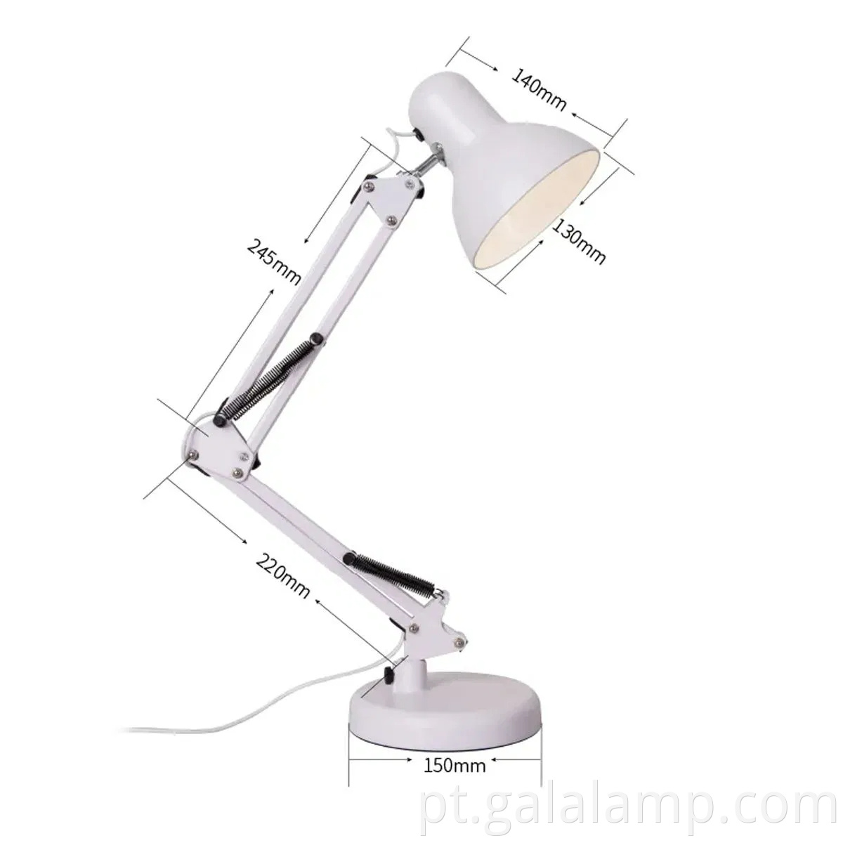 Adjustable Swing Arm Learning Desk Lamp